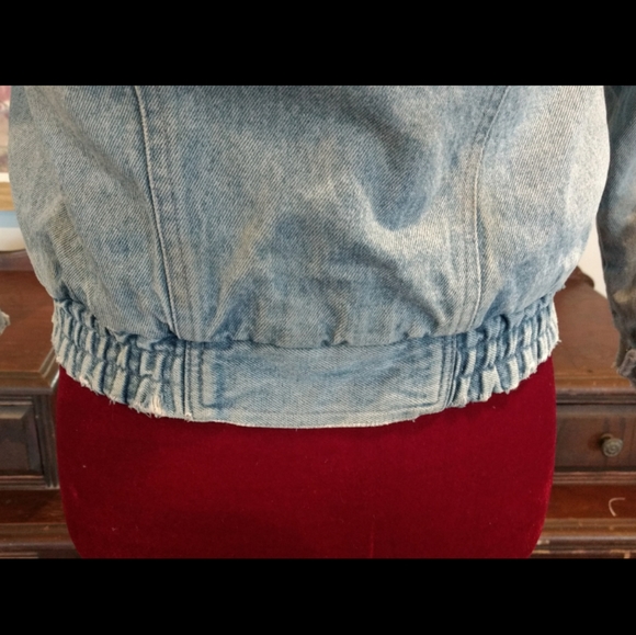 RARE 1980s Gearing Up Denim Jacket - Picture 15 of 16